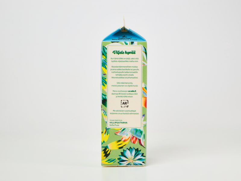 Packaging illustrations for Valio milk cartons