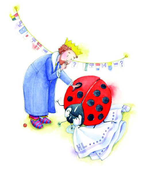The King arranges the halving ladybird's spots - From 