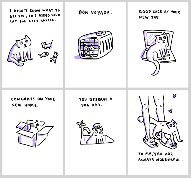 Cat greetings cards - funny - Josie Peters