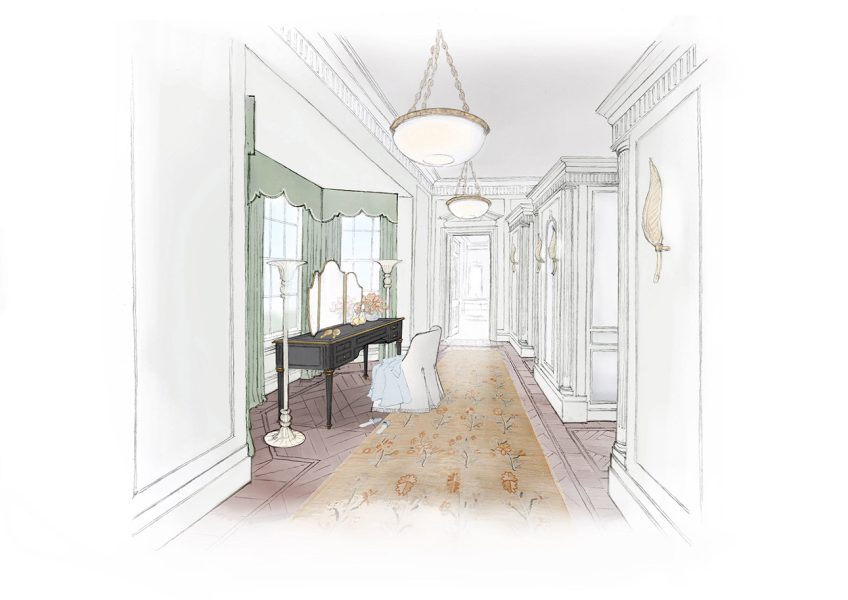 dressing room interior
