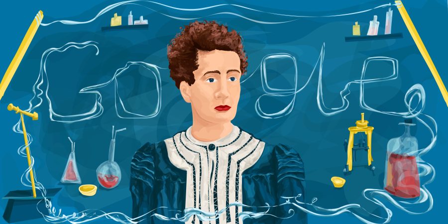 GoogleDoodle Marie Curie