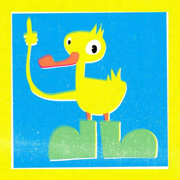 CMYK Thumbs up yellow duck