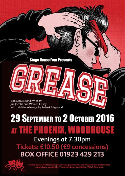 Grease theatre poster