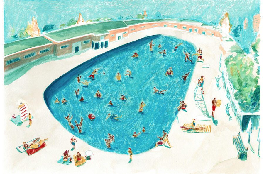 brockwell_lido_swimming_pool_summer_splash_blue