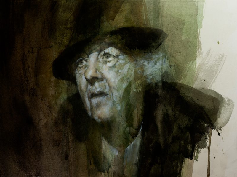 Margaret Rutherford - acrylic painting