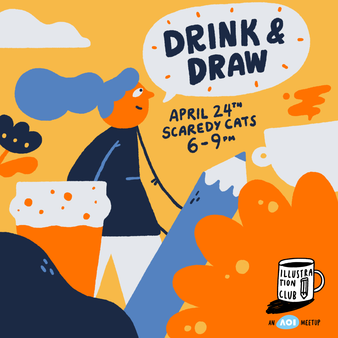 Cardiff illustrator meet-up / Illustration Pub – Drink & Draw