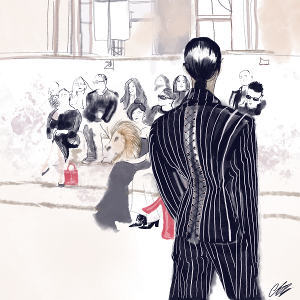 Schiaparelli Fashion Show Illustration by Anna Blachut