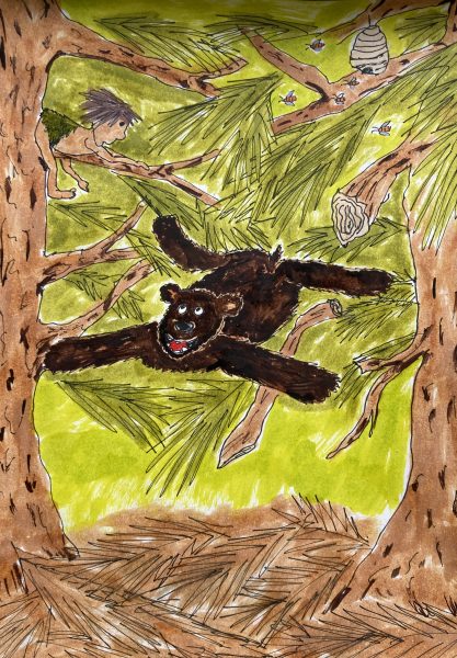 Baloo Falling From a Tree Animal Book cover Children's book