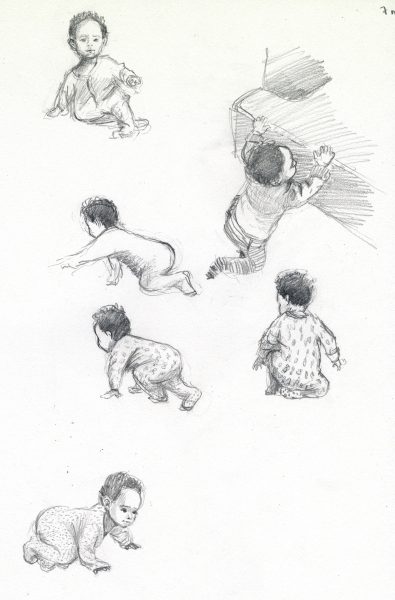 baby sketches