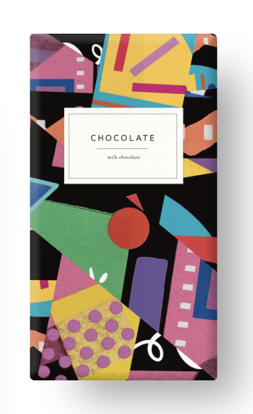 Chocolate bar packing design mock up