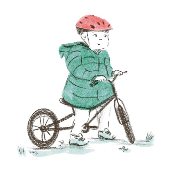 Boy on bike