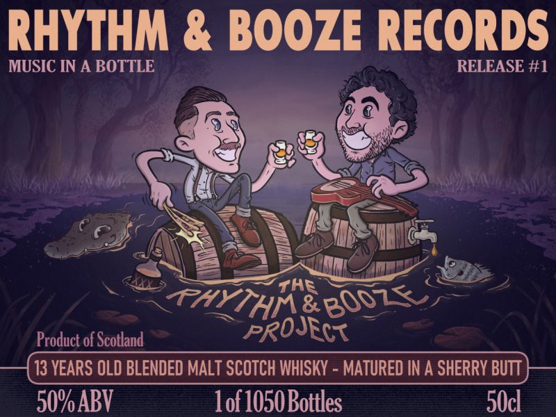 Rhythm & Booze Whiskey Label