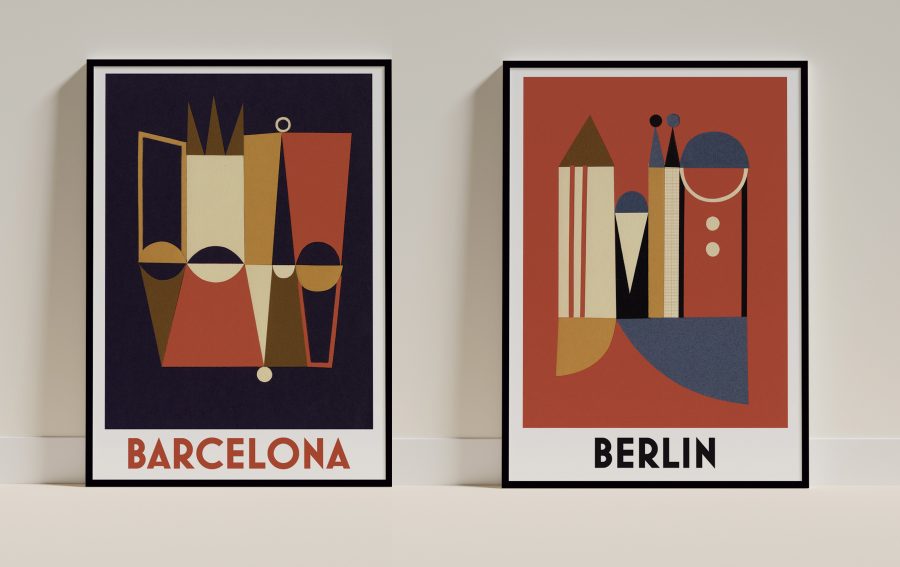 Barcelona / Berlin posters