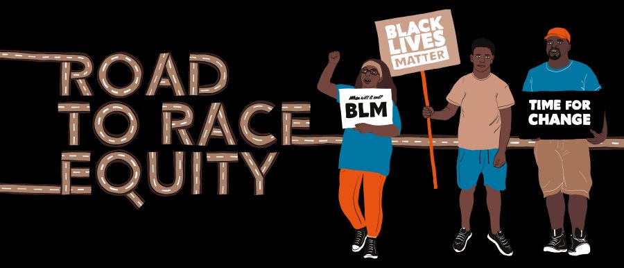 Road to race equity campaign graphic