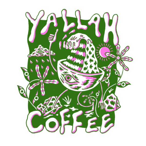 Yallah Coffee T-shirt Design