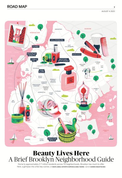 Brooklyn Beauty Map Sandra Neuditschko Editorial Illustration_kleiner