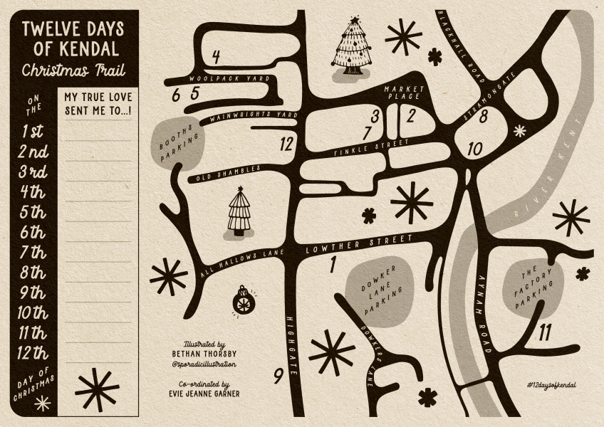 Kendal Christmas Trail Map