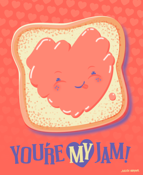 Valentine Card illustration and custom