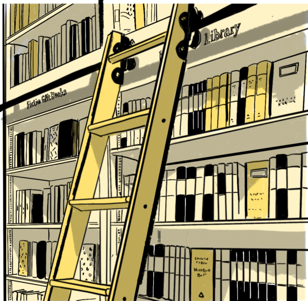 Hatchards Book Shop ladder close up