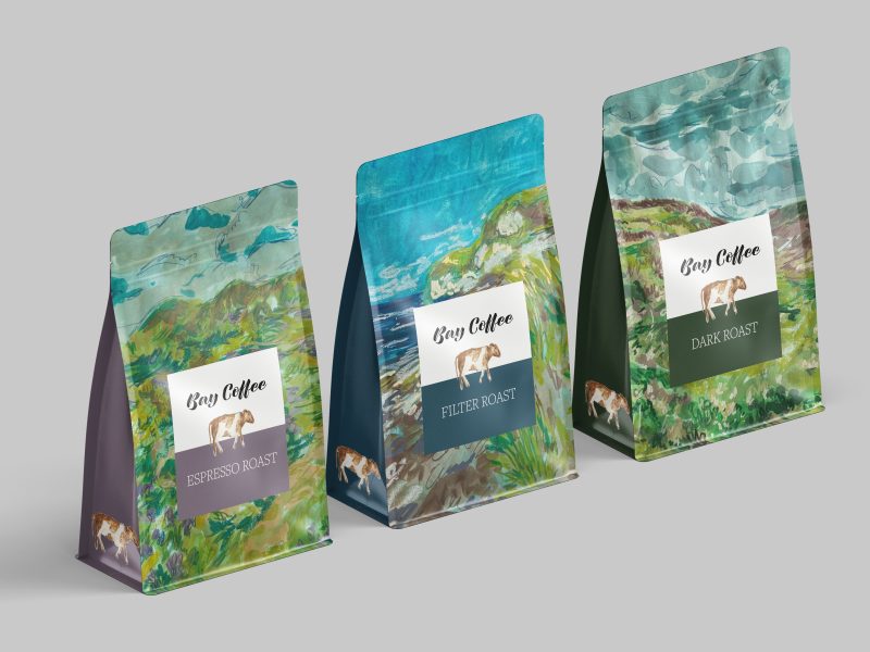 Coffee Packaging Illustrations