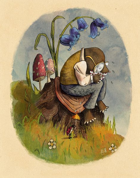 Wind in the Willows illustration, Mole is homesick
