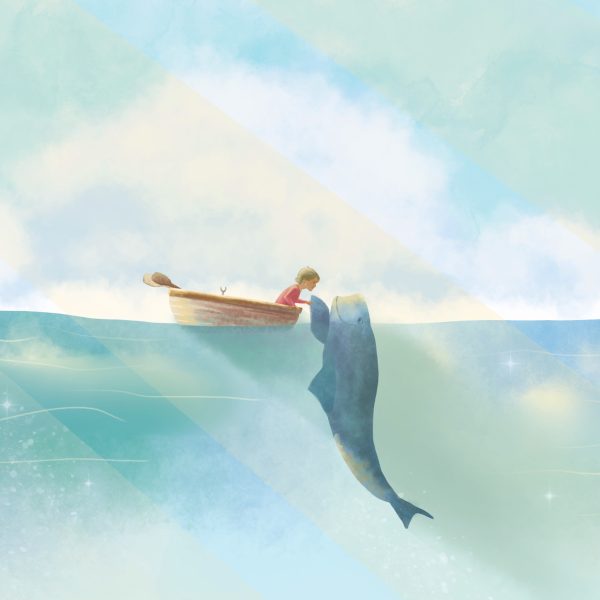 Boy and whale