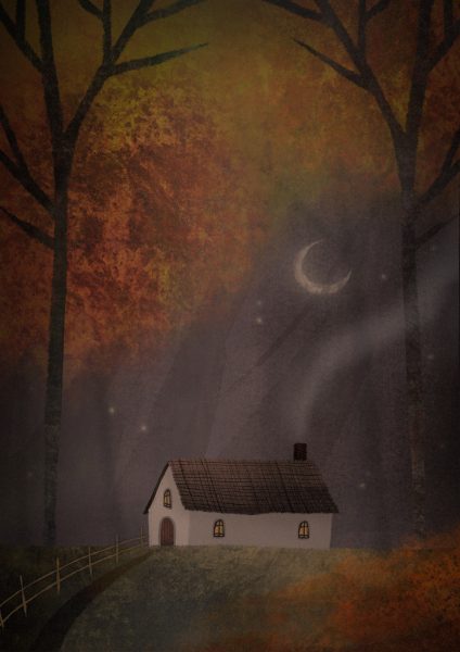 Woodland Cottage Illustration