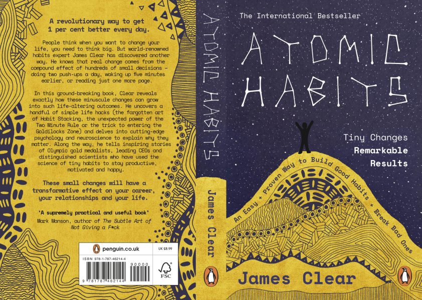 Atomic Habits book cover spread