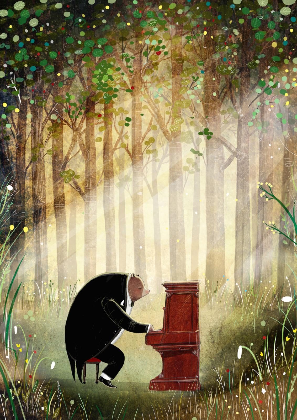 The Bear and The Piano : - World illustration Awards