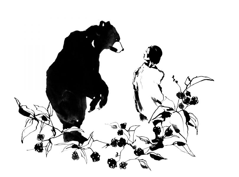 A Woman who married to a Bear