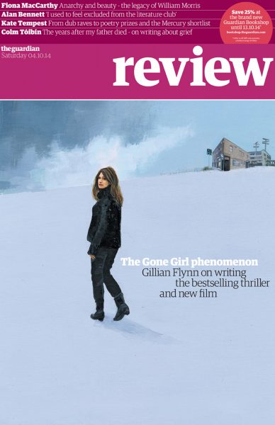 Gillian Flynn Cover / The Guardian Review Magazine