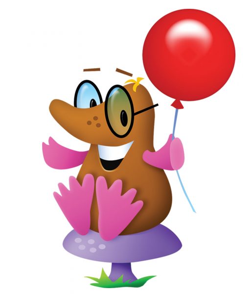 Mole with Red Balloon
