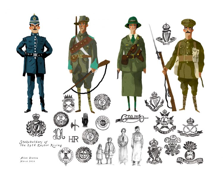 Stakeholders of the 1916 Easter Rising.