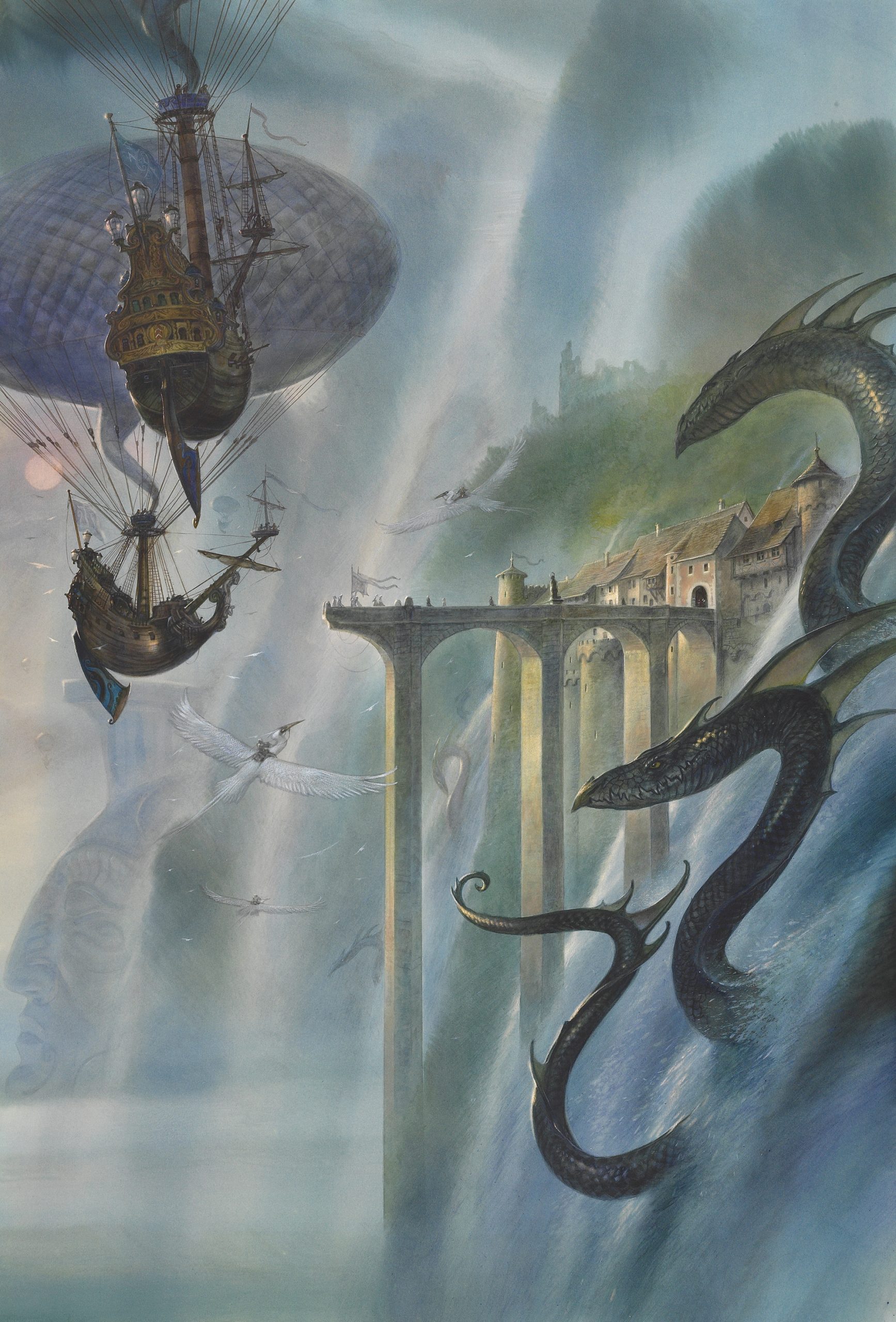Vintage Gandalf and the Balrog by John Howe Poster Tolkien - Etsy
