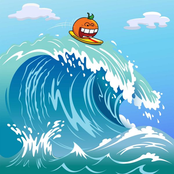 Surfing Orange